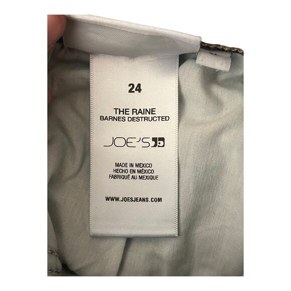 Joe's Jeans The Raine high rise slim straight Barnes destructed size 24 - Picture 5 of 7